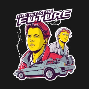 Marty and Doc Delorean T-Shirt