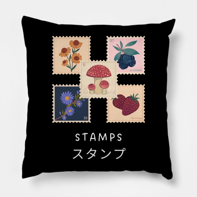 Stamps Pillow by mysr