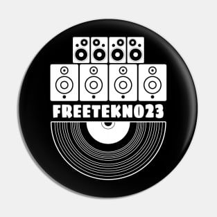 Freetekno Soundsystem Vinyl Pin