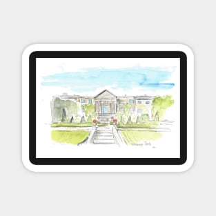 Royal Hillsborough Castle watercolour art sketch Magnet