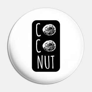 Coconut Tee Design Pin