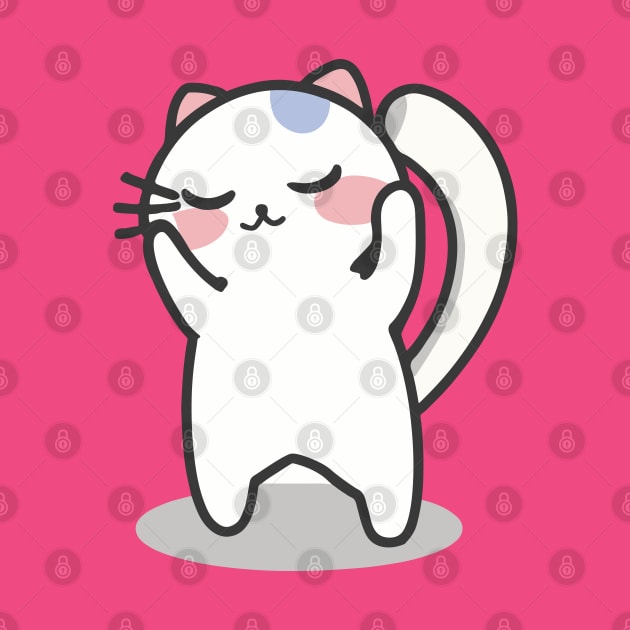 cute cat cartoon by Kawaii Bomb