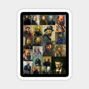 Cezanne Self-Portrait Collage Magnet