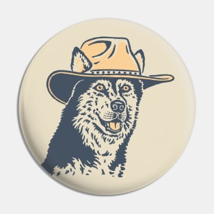 Husky cowdog Pin