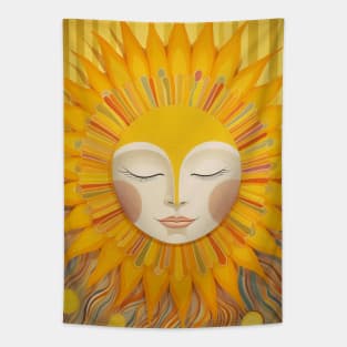 Sun Flower Yellow Boho Tapestry