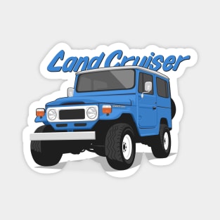 Land cruiser fj40 hardtop off road blue ocean Magnet