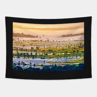 Irrawaddy Sunset. Tapestry