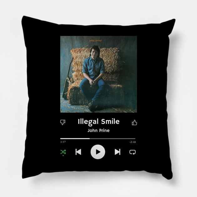 Stereo Music Player - Illegal Smile Pillow by Stereo Music