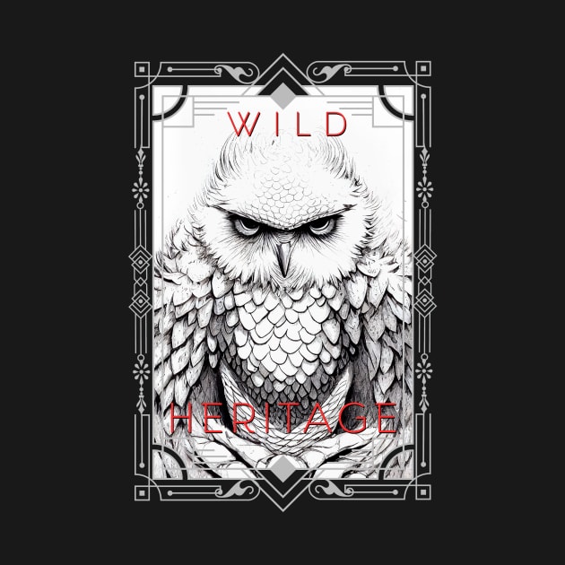 Owl Bird Wild Nature Illustration Line Epic Illustration Line Art by Cubebox