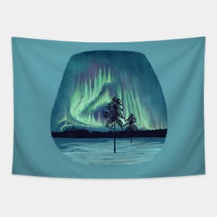 Northern lights in Lapland - Scandinavia Tapestry