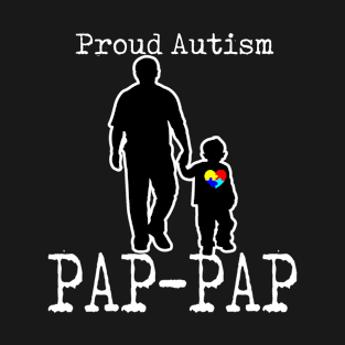 Proud Autism Pap-Pap And Son Puzzle Piece T-Shirt