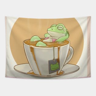 Chill - Tea Frog Tapestry