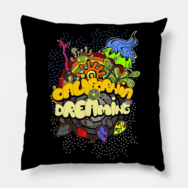 California Dreaming Pillow by HelenaCooper