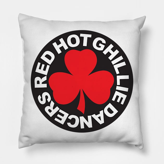 Red Hot Ghillie Dancers Pillow by IrishDanceShirts