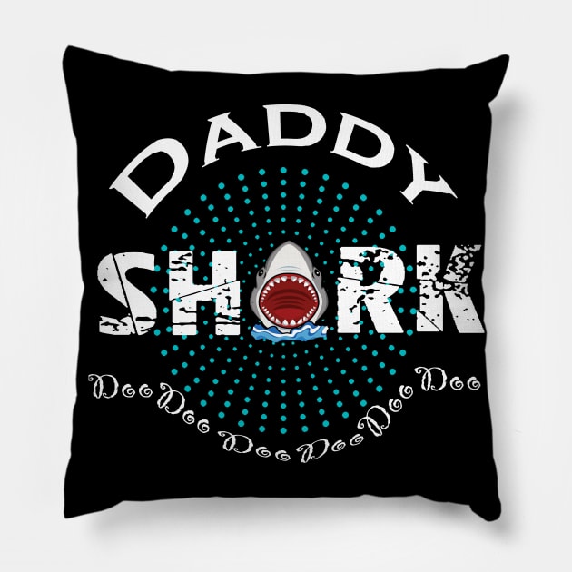 daddy shark Pillow by khalid12