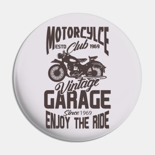 Retro Motorbike Pin