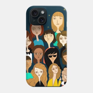 cute woman group Phone Case