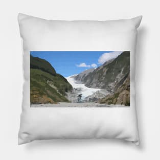 Fox Glacier Digital Painting Pillow