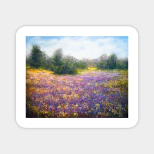 Wild flowers meadow Magnet