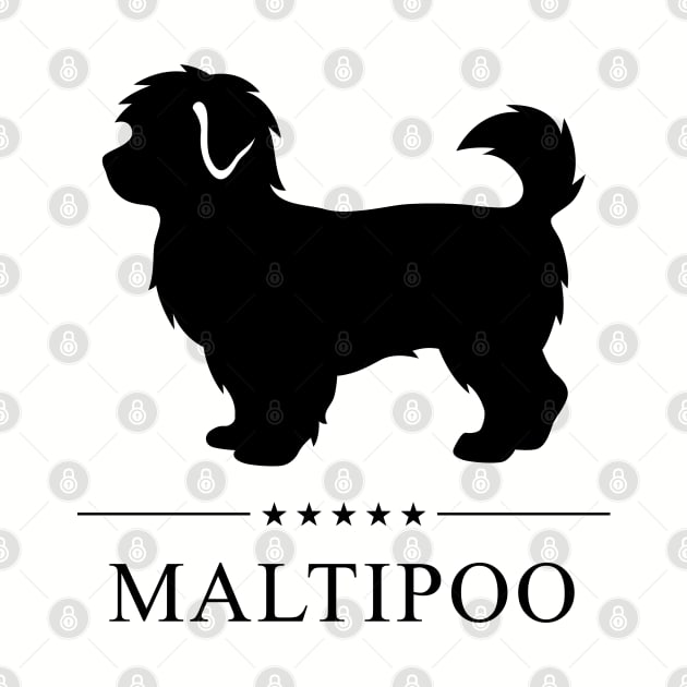 Maltipoo Black Silhouette by millersye