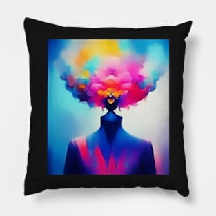 psychedelic figure Pillow