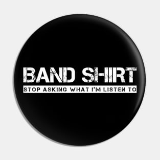 Band Shirt (White) Pin