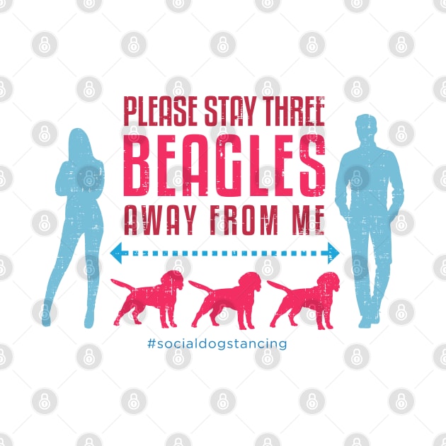 Beagle Social Distancing Guide by Rumble Dog Tees