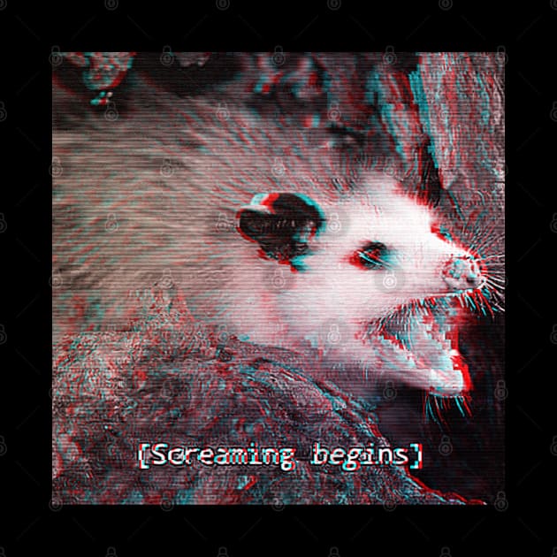 Possum Screaming by Purplelism