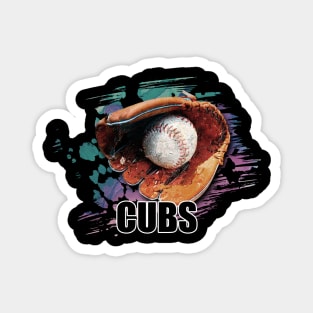 Retro Proud Team Name Cubs Classic Style Baseball Magnet