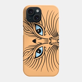 The blue eyes cat Phone Case