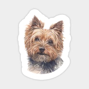 Beautiful Yorkshire Terrier Watercolor Art Magnet