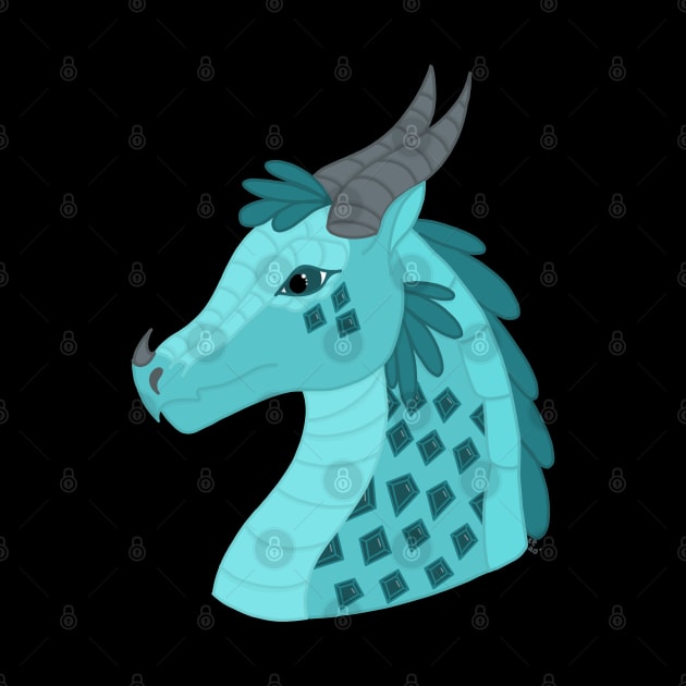 Blue Ice Dragon by cenglishdesigns