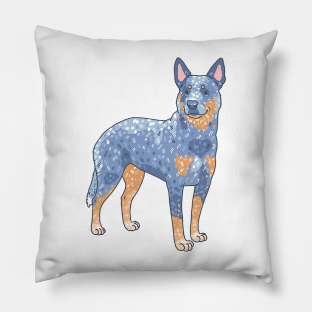 Blue Heeler Pillow by Csieben