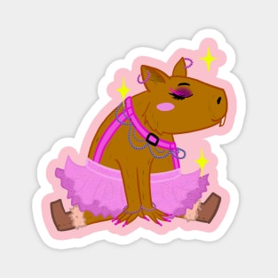 Glamibara (Glam Capibara) Magnet