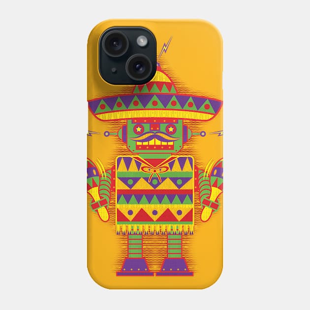 Sombrerobot Phone Case by VicNeko