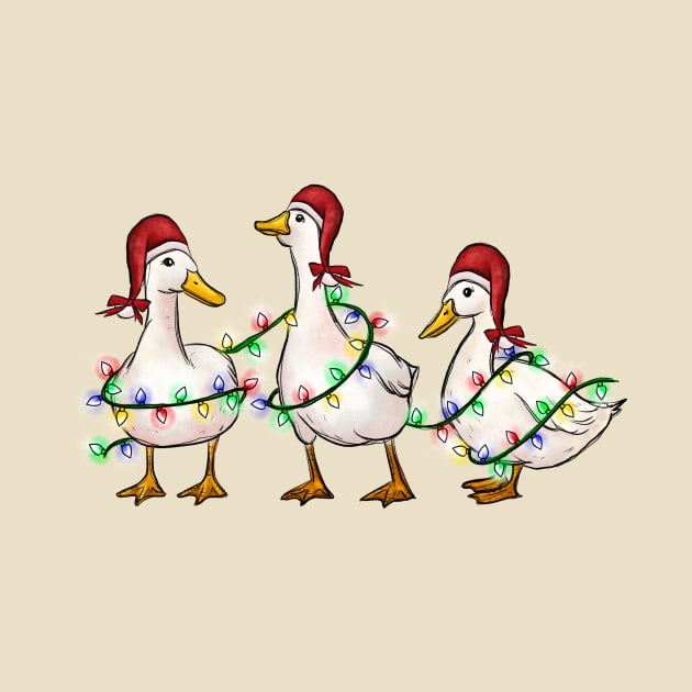 Christmas Ducks by Nessanya