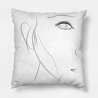 Minimalist girl Pillow