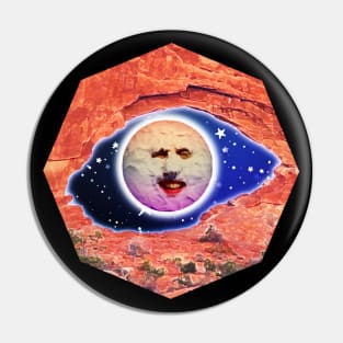 The Moon over Arches Pin