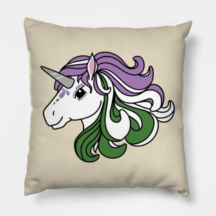 Rainbow Unicorn, Genderqueer Pride Pillow