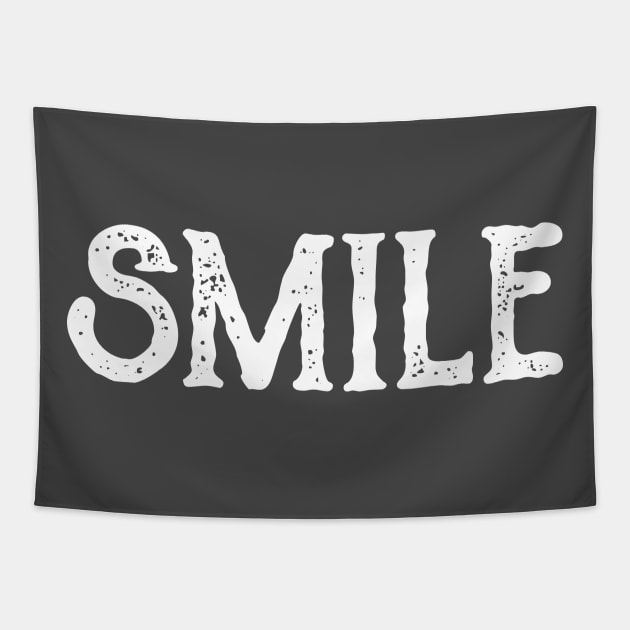 Smile text Tapestry by Slappers