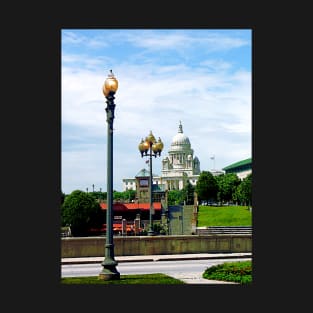 Providence RI - Capitol Building Seen from Waterplace Park T-Shirt