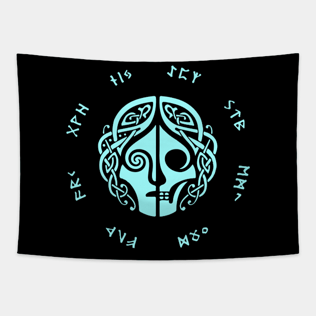 Hela Norse Mythology Goddess Of Death Tapestry by Lamink