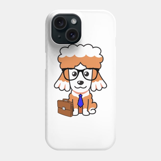 Funny poodle is on the way to work Phone Case by Pet Station