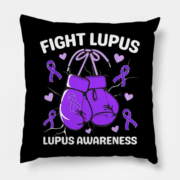 Fight Lupus Awareness Pillow by JazlynShyann