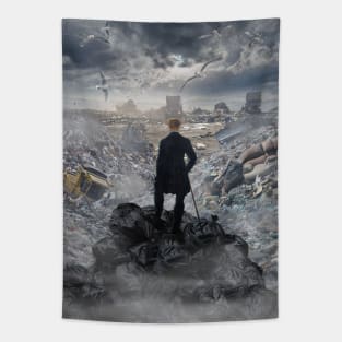 Wanderer above the Sea of Trash Tapestry