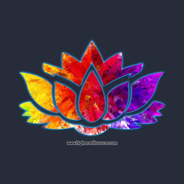 Glowing Lotus Flower by HigherSelfSource