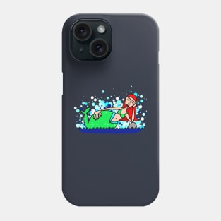 sleeping mermaid Phone Case