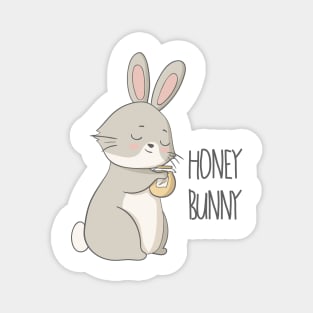Honey Bunny Cute Rabbit Design Magnet