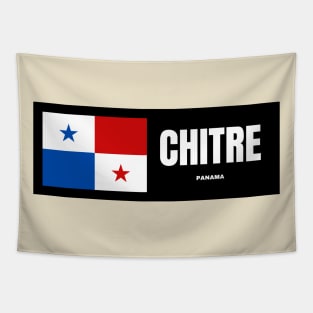 Chitre City with Panama Flag Tapestry