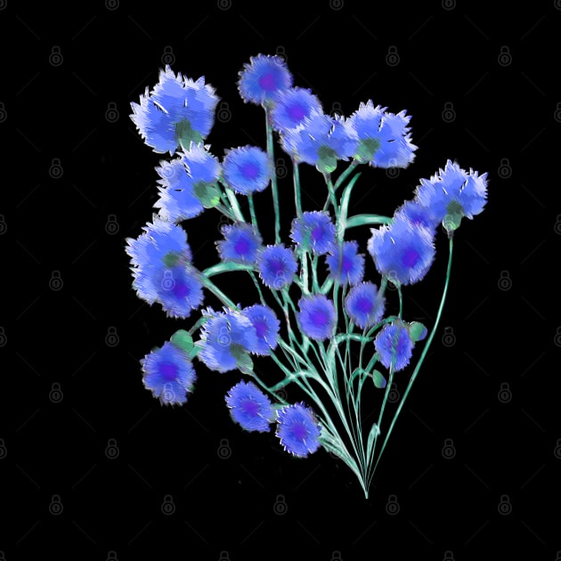 Blue Cornflower by Saleire